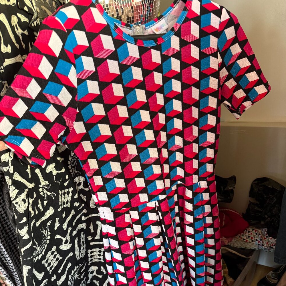 Abstract Print Lularoe Dress